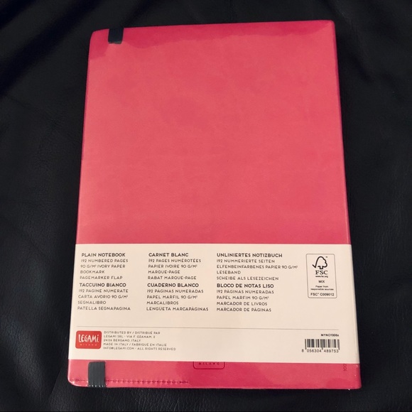 Legami Milano Plain Notebook, Pink - Picture 2 of 2